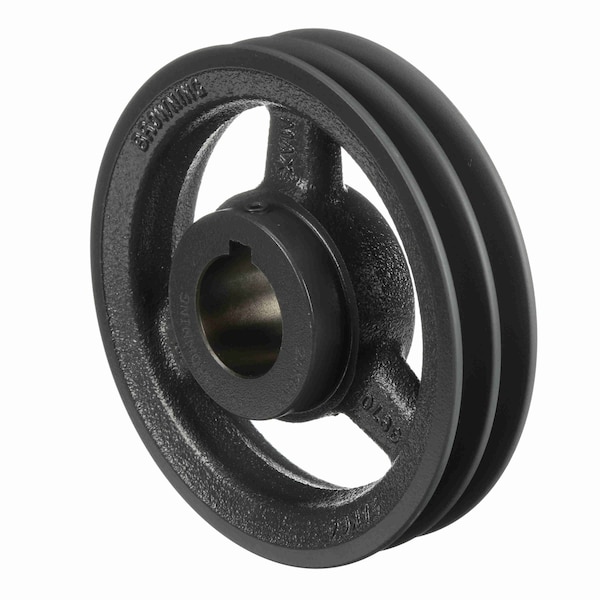 2 Groove Cast Iron Fhp - Finished Bore Sheave, 2AK64X 1 7/16